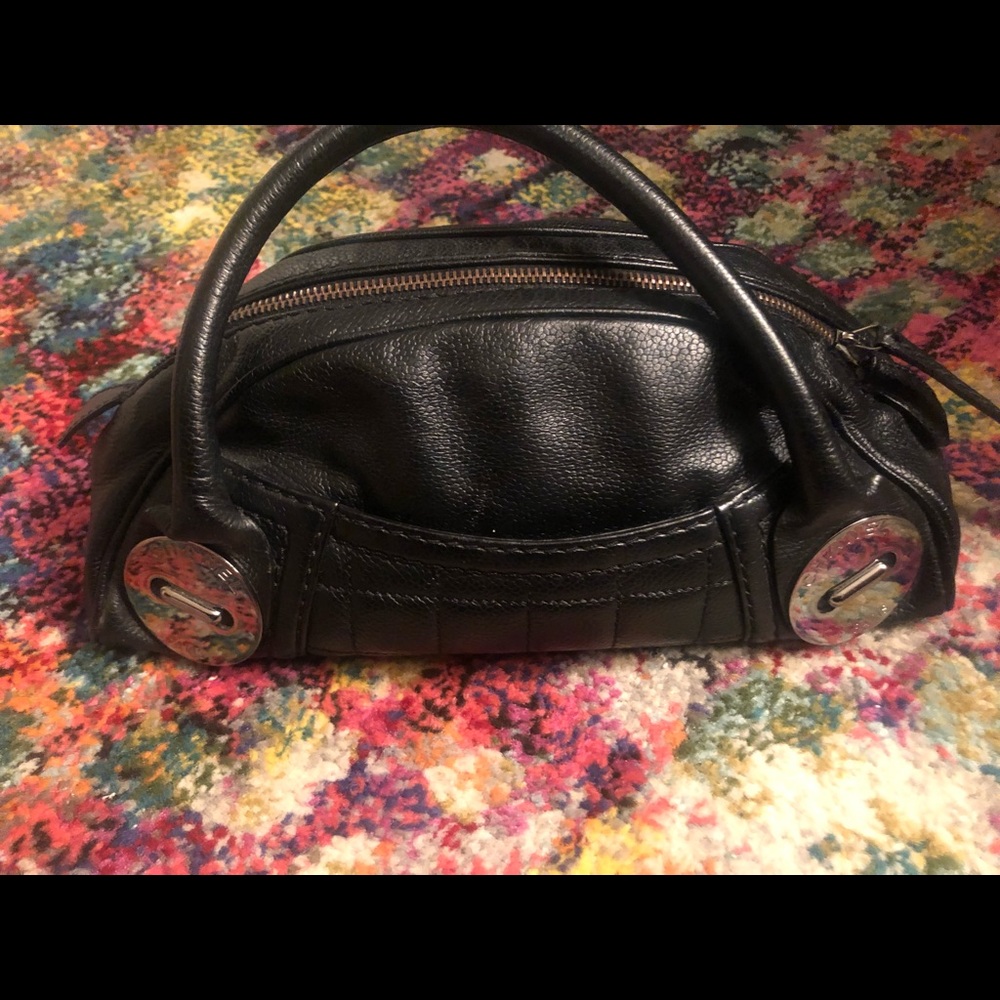 Vintage authentic Chanel bowler satchel bag